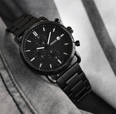 Black Chronograph Watch