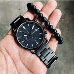 Black Chronograph Watch